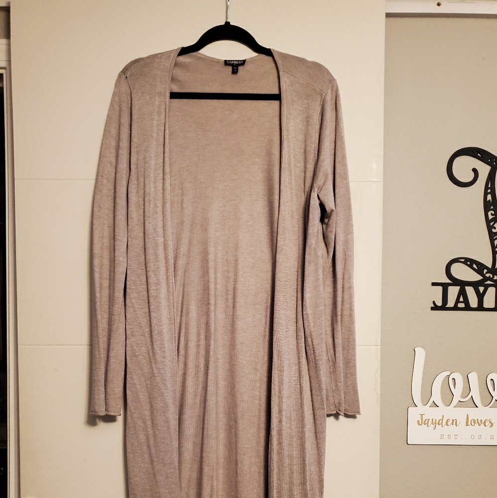 Express taupe kimono